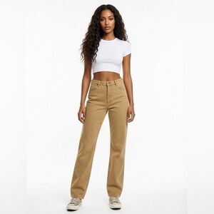 Rolla’s Dusters Jeans Tan High Rise Slim Straight Vintage Size 30